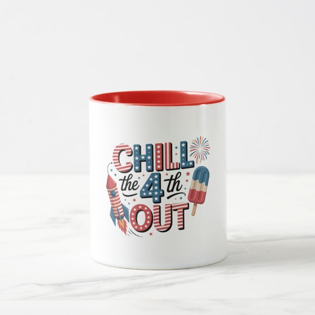 Taza Mug-Patriotic 4th of July Coffee  (Centro)