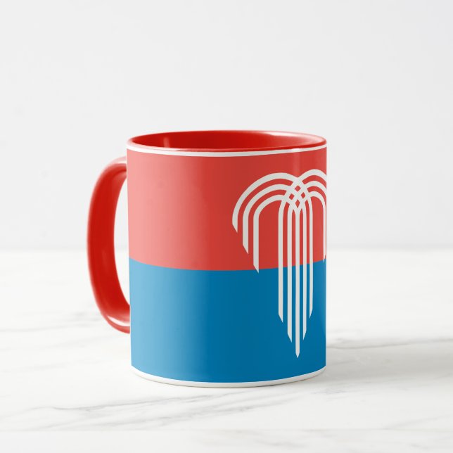 Taza Mug patriótica con bandera de Kansas City (Anverso izquierdo)