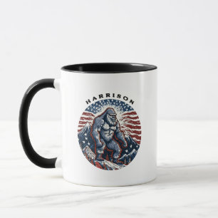 Taza Mug Patriótico Sasquatch