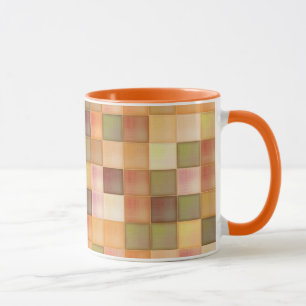 Taza Mug Patterado en Plaza Naranja Profunda
