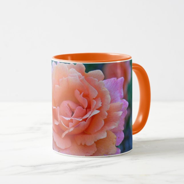 TAZA MUG "PEACH & PINK ROSE" (Anverso derecho)