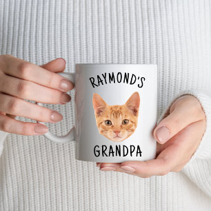 Taza Mug personalizada con cara de gato y nombre Kitty