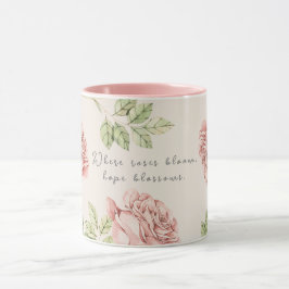 Taza Mug personalizada con un motivo rosa