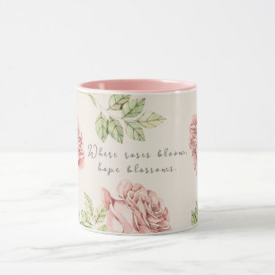 Taza Mug personalizada con un motivo rosa