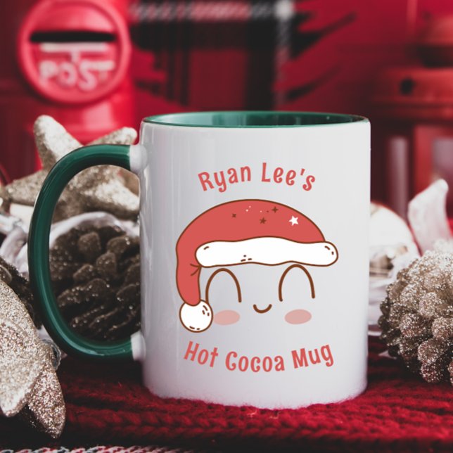 Taza Mug personalizada de cacao caliente de Santa Hat p (Subido por el creador)