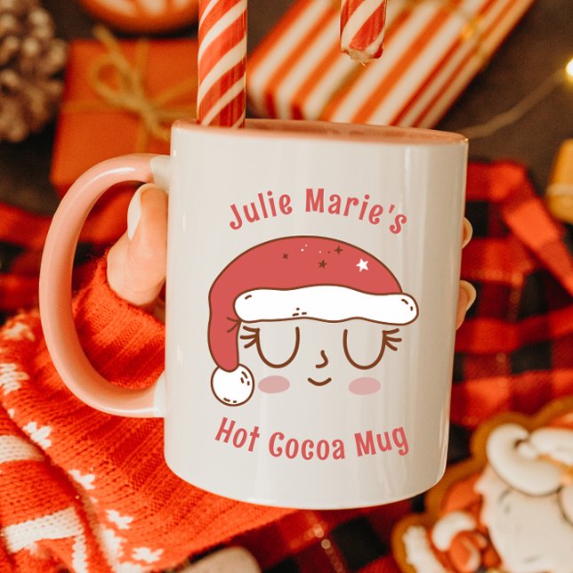 Taza Mug personalizada de cacao caliente de Santa Hat p (Subido por el creador)