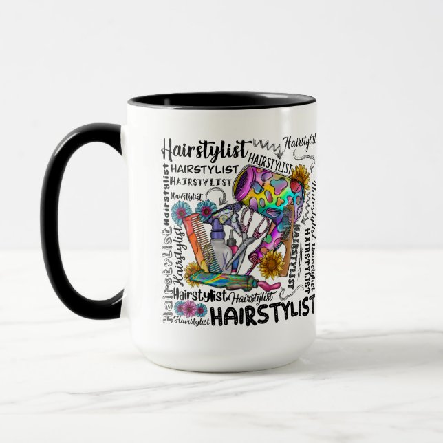 Taza Mug personalizada de Hairstylist (Izquierda)