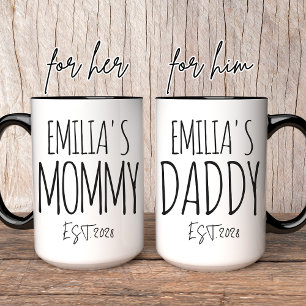 Taza Mug personalizada de mamá y papá   Nuevo regalo de