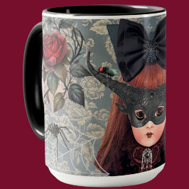 Taza Mug personalizada de muñeca de gótico