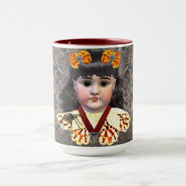 Taza Mug personalizada de muñeca de vampiro de bonito