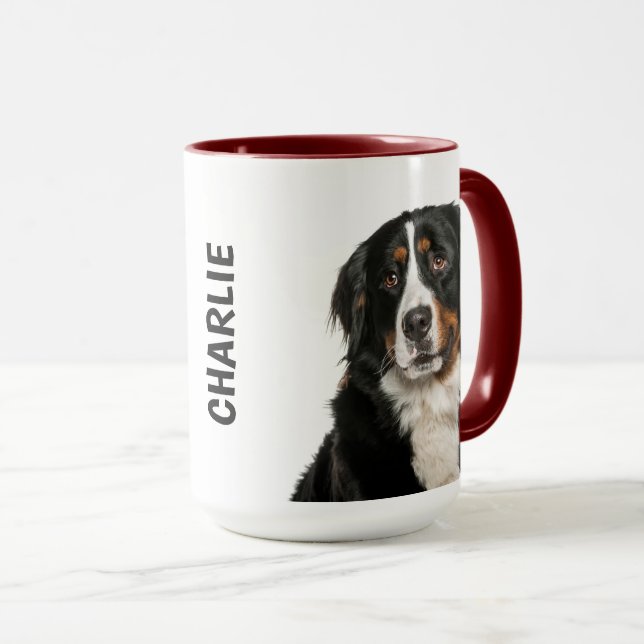 Taza Mug personalizada de perro de montaña de Bernese (Anverso derecho)