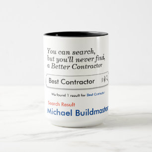 Taza Mug personalizada de Personalizado del contratista
