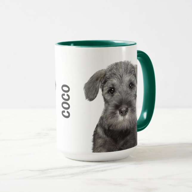 Taza Mug personalizada Schnauzer (Anverso derecho)