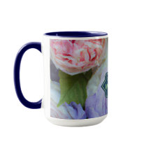 Mug personalizada suave y audaz multiflor