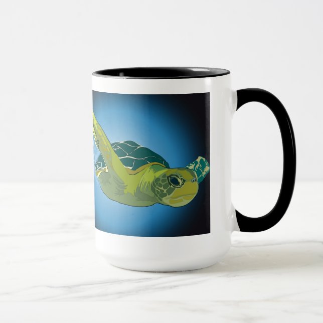Taza MUG personalizado- BOLSA DE TORTUGA MARÍTIMA (Derecha)