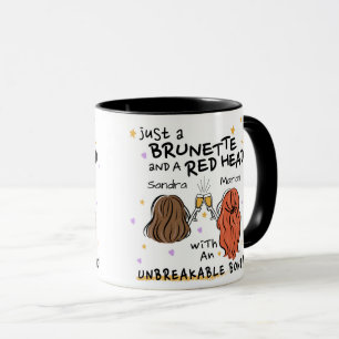 Taza Mug, Personalizado de "Just a Brunette and a Red H