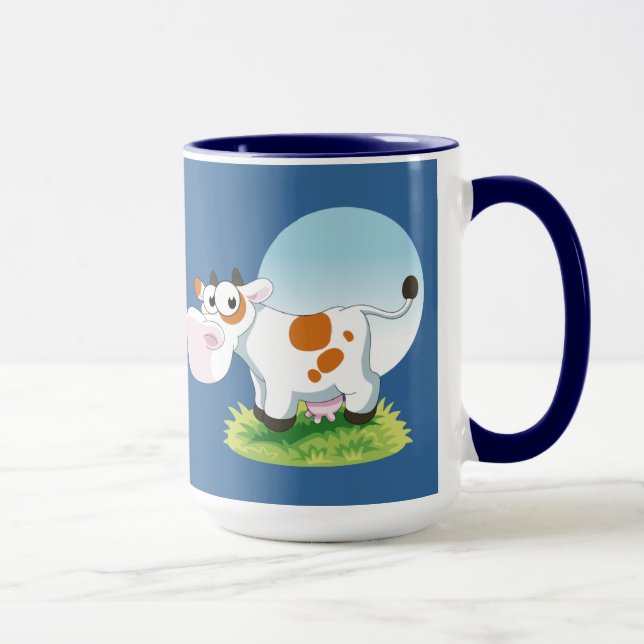 Taza Mug. Personalizado de vaca mate (Derecha)