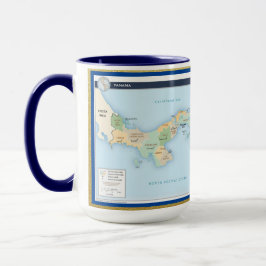 Taza Mug Personalizado del mapa de Panamá