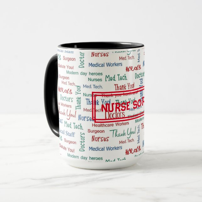 Taza Mug personalizado del personal médico (Anverso izquierdo)