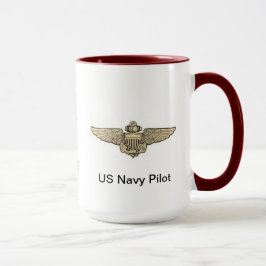 Taza Mug piloto de la marina estadounidense