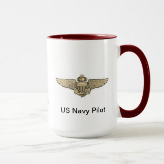 Taza Mug piloto de la marina estadounidense