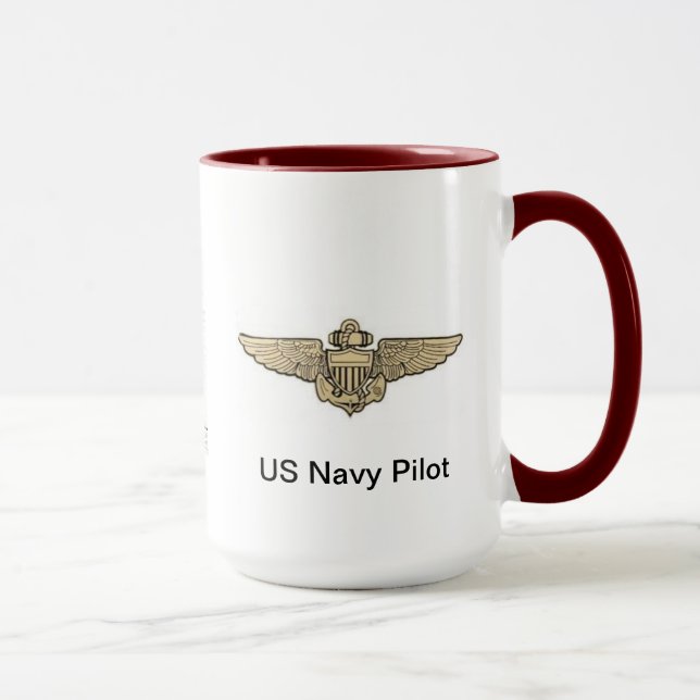 Taza Mug piloto de la marina estadounidense (Derecha)