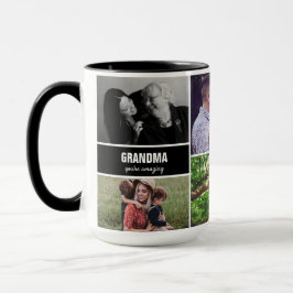 Taza Mug por Collage de fotos de la familia de las Abue