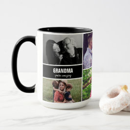 Taza Mug por Collage de fotos de la familia de las Abue