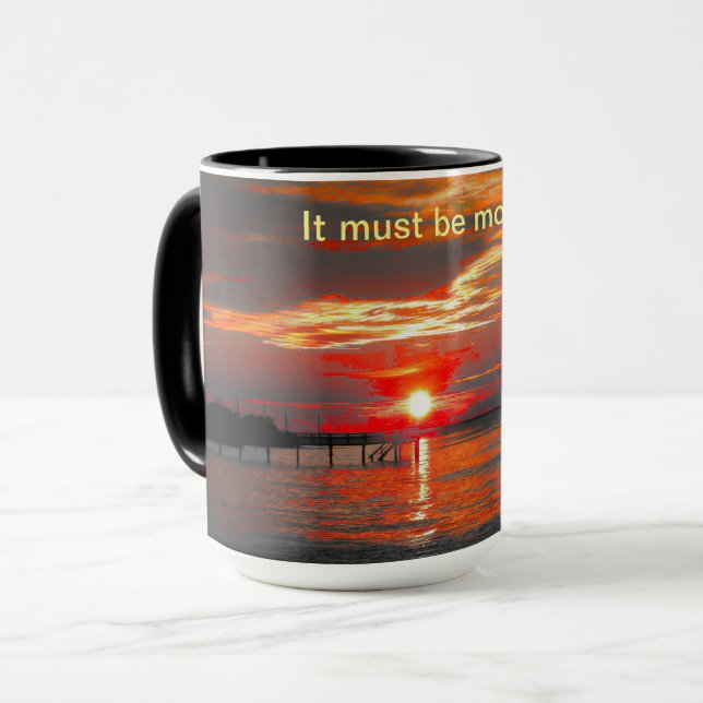Taza Mug por la mañana del amanecer (Anverso izquierdo)