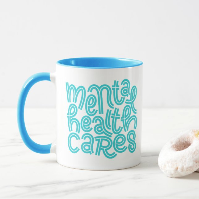 Taza Mug Positiva de Mente Positiva - Asuntos de Salud  (Con donut)