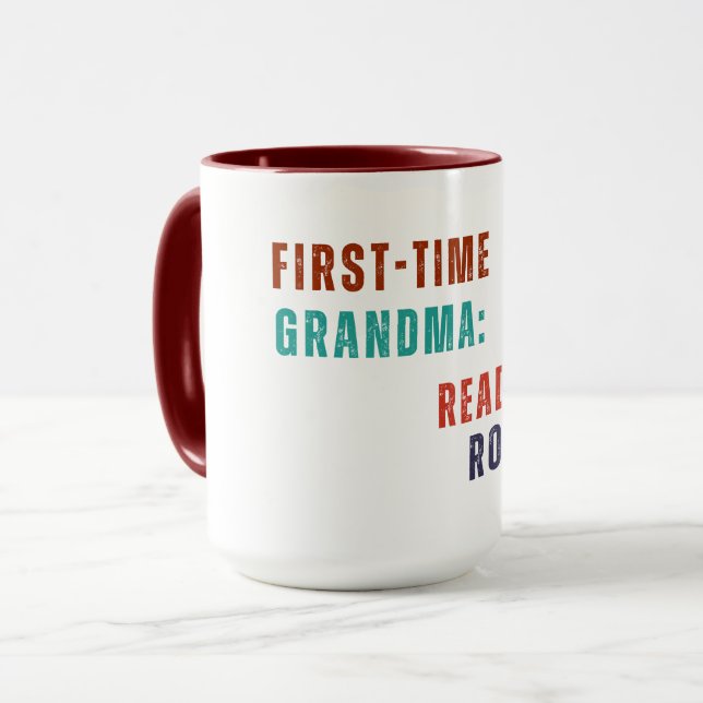 Taza Mug - Primera Abuela: Listo Para La Segunda Ronda (Anverso izquierdo)
