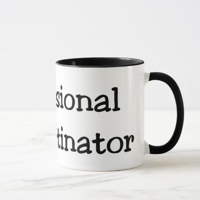 Taza Mug Procrastinator Profesional (Derecha)
