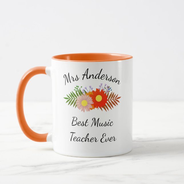 Taza Mug, profesor de música - Regalos de profesores de (Izquierda)