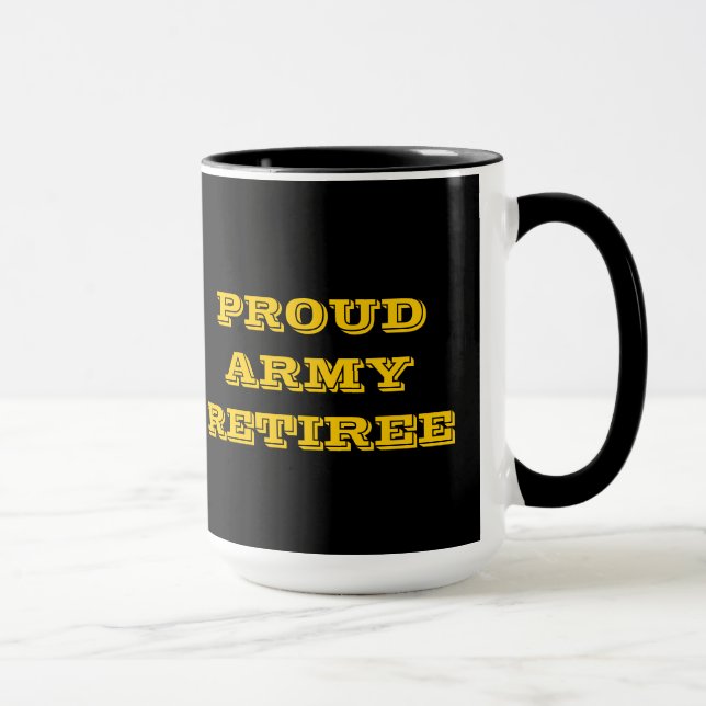 Taza Mug Proud Army Retiree (Derecha)