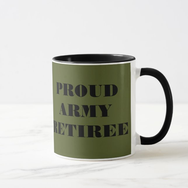 Taza Mug Proud Army Retiree (Derecha)
