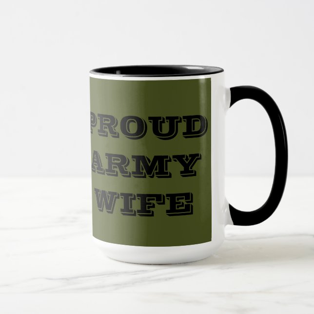 Taza Mug Proud Army Wife (Derecha)