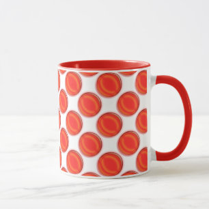 Taza Mug - puntos rojos