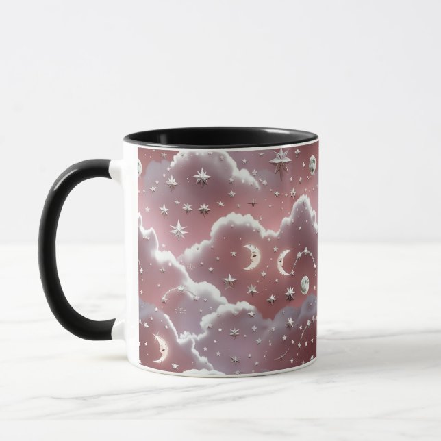 Taza Mug - Quartz Pink Celestial Moon (Izquierda)