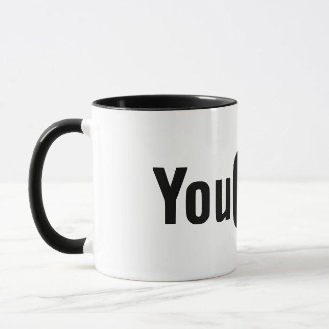 Taza Mug Qulity Black Youtube (Izquierda)