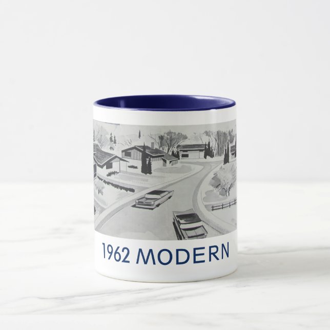Taza Mug residencial modernista de la época de 1962 (Centro)