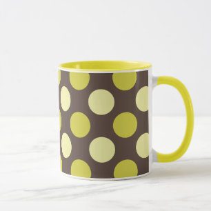 Taza Mug "Retro Dots - Chocolate And Lime"
