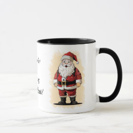 Taza Mug Retro Santa Navidades