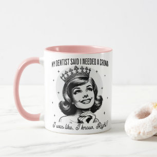 Taza Mug retro sarcástica - Corona