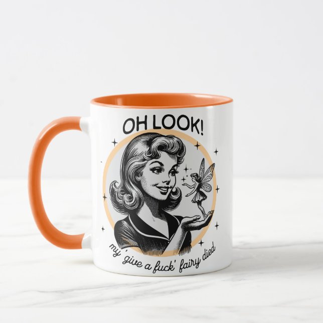 Taza Mug retro sarcástica - Oh look (Izquierda)