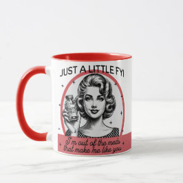 Taza Mug retro sarcástica - Un lil FYI
