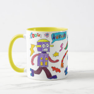 Taza Mug "Robots contra la patinaje"