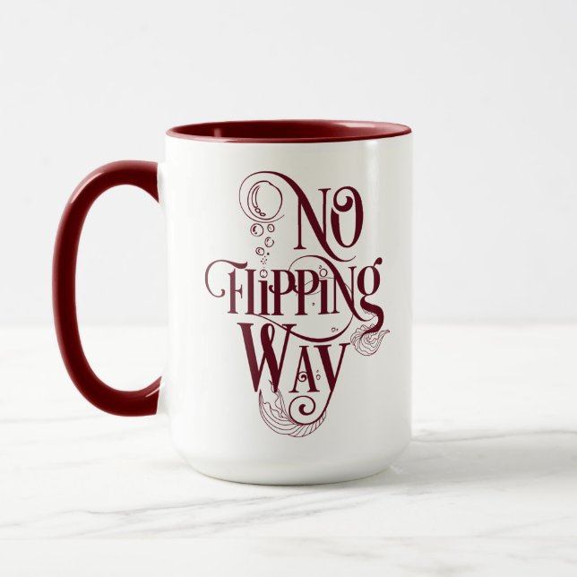 Taza Mug Rojo Inspirado por Sirena (Izquierda)