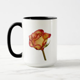 Taza Mug Rosa con puntas rojas