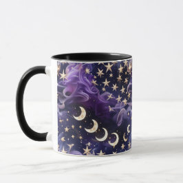 Taza Mug - Royal Amethyst Celestial Moon