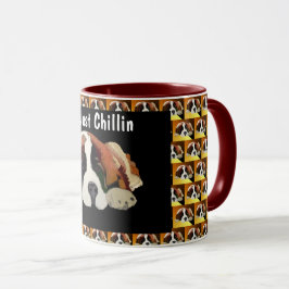 Taza Mug Saint Bernard Dog Just Chillin